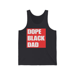 "Dope Black Dad" Unisex Jersey Tank