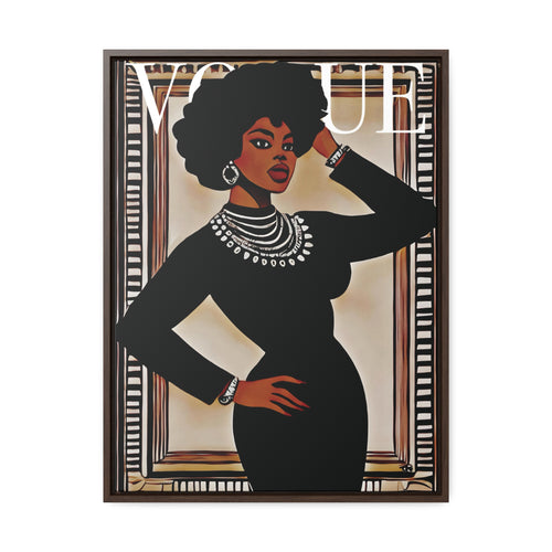 Vintage Black Beauty: The Cover Series #1 - Digital Art on Matte Canvas