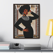 Load image into Gallery viewer, Vintage Black Beauty: The Cover Series #1 - Digital Art on Matte Canvas