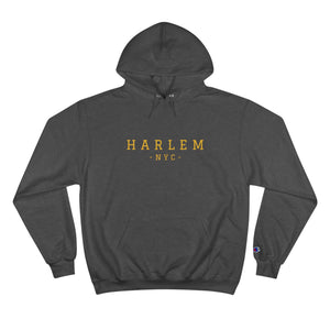 "Harlem NYC" Custom Graphic Print Champion Hoodie