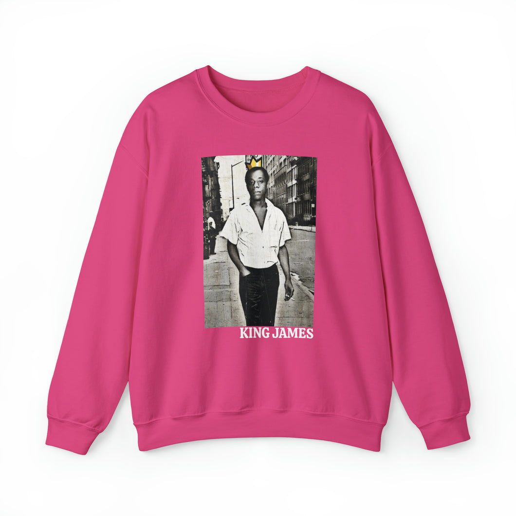 King James, Pop Art - Digital Graphic Print Crewneck Sweatshirt