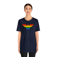 Load image into Gallery viewer, &quot;Wonder Woman - Pride&quot; Custom Graphic Print Unisex Jersey Short Sleeve Tee