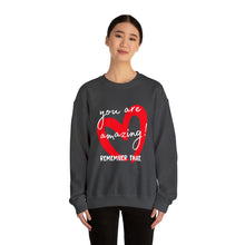 Load image into Gallery viewer, You Are Amazing! - Graphic Print Unisex Heavy Blend™ Crewneck Sweatshirt