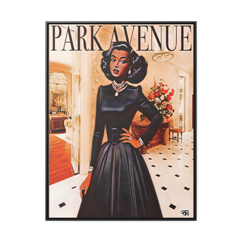 Vintage Black Beauty: The Cover Series #5  - Digital Art on Matte Canvas