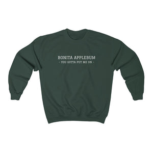 "Bonita Applebum" Custom Graphic Print Unisex Heavy Blend™ Crewneck Sweatshirt