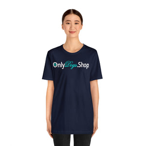 "Only Dogs.Shop" Custom Graphic Print Unisex Jersey Short Sleeve Tee