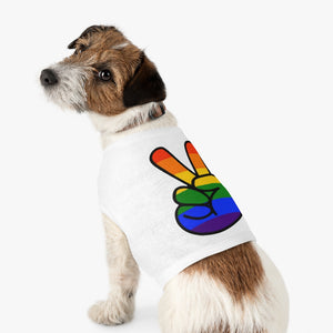 "Pride Peace Sign” Pet Tank Top