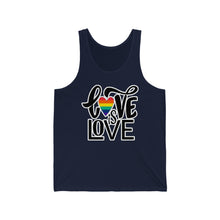 Load image into Gallery viewer, &quot;Love is Love&quot; Unisex Jersey Tank