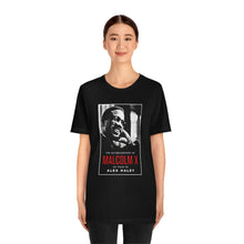 Load image into Gallery viewer, &quot;Malcolm X&quot; Custom Graphic Print Unisex Jersey Short Sleeve Tee