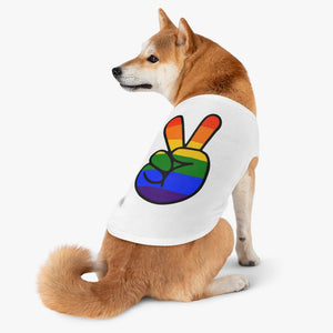 "Pride Peace Sign” Pet Tank Top