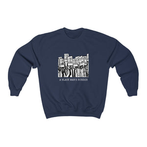 "A Black Man's Burden" Custom Graphic Print Unisex Heavy Blend™ Crewneck Sweatshirt