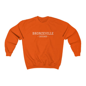 "Bronzeville Chicago" Custom Graphic Print Unisex Heavy Blend™ Crewneck Sweatshirt