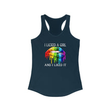 Load image into Gallery viewer, &quot;I Licked a Girl and I Liked It&quot; Women&#39;s Ideal Racerback Tank