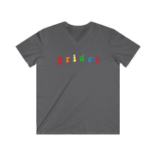 Load image into Gallery viewer, &quot;Pride!&quot; Unisex Fitted V-Neck Short Sleeve Tee