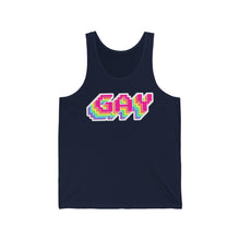 Load image into Gallery viewer, &quot;Gay&quot; Unisex Jersey Tank