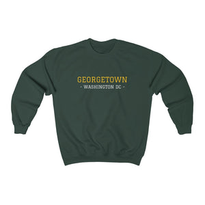 "Georgetown Washington DC" Custom Graphic Print Unisex Heavy Blend™ Crewneck Sweatshirt