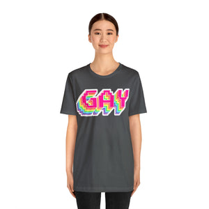 "GAY" Custom Graphic Print Unisex Jersey Short Sleeve Tee