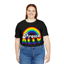 Load image into Gallery viewer, &quot;Proud Ally&quot; Custom Graphic Print Unisex Jersey Short Sleeve Tee