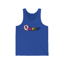 Load image into Gallery viewer, &quot;Queer&quot; Unisex Jersey Tank